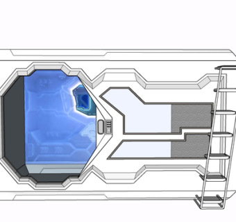 现代儿童床su模型