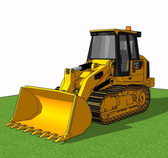 现代推土机su模型
