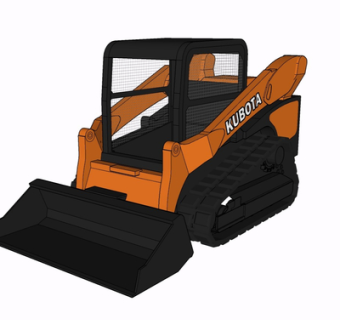 现代推土机su模型