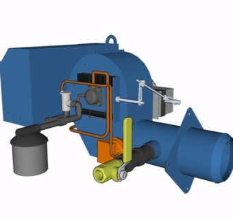 现代工业设备su模型