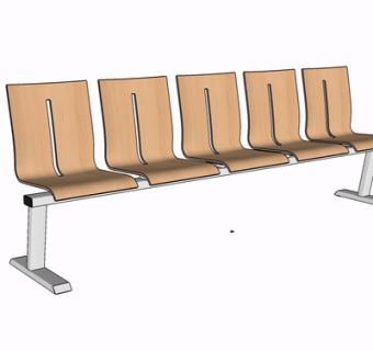 现代公用椅su模型