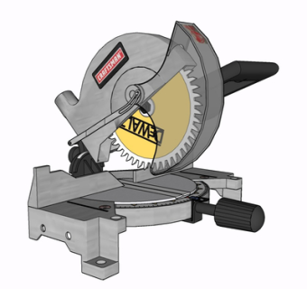 现代切割机su模型