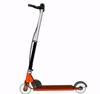 现代儿童滑滑车su模型