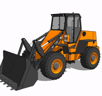 现代推土机su模型