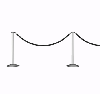 现代金属护栏su模型