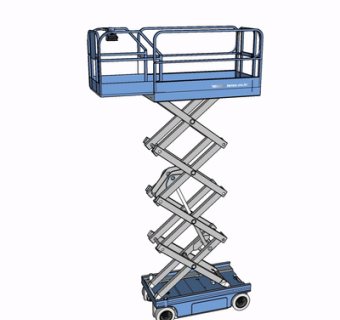 现代升降台su模型