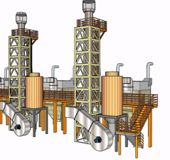 现代工业设备su模型