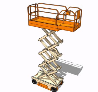 现代升降台su模型