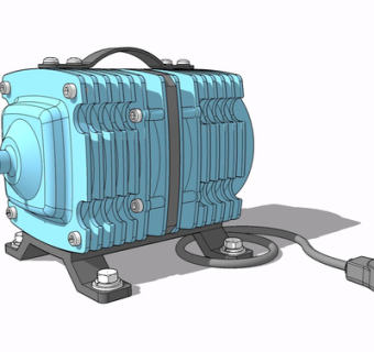 工业风发电机su模型