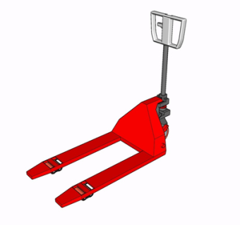 现代叉车su模型