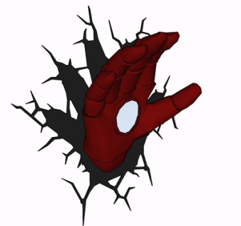 现代手套挂件su模型