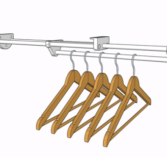 现代衣架su模型