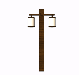 新中式路灯su模型