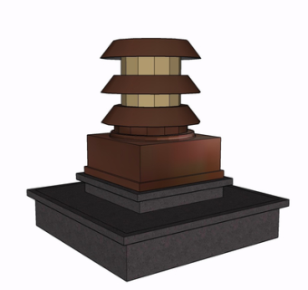 现代景观灯su模型