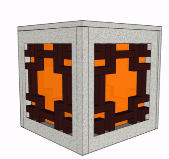 新中式景观灯su模型