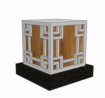 现代景观灯su模型