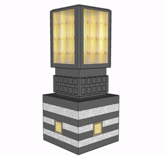 现代景观灯su模型