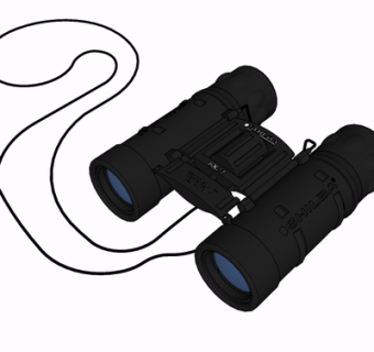 现代望远镜su模型