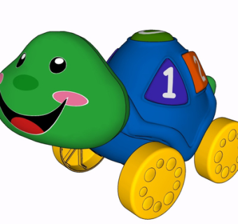 现代乌龟玩具su模型