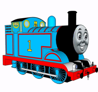 现代托马斯小火车儿童玩具su模型