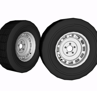 现代轮胎su模型