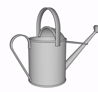 现代金属水壶su模型