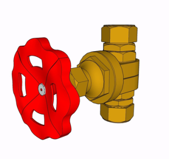 现代水阀su模型