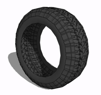 现代轮胎su模型