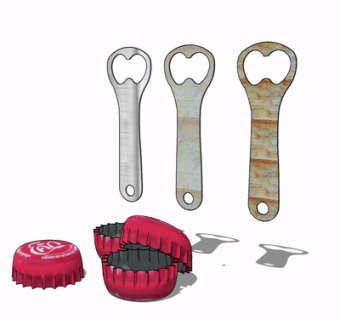 现代开瓶器su模型