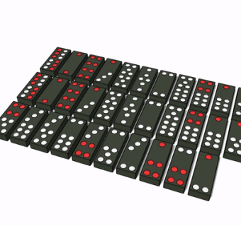 现代麻将牌su模型