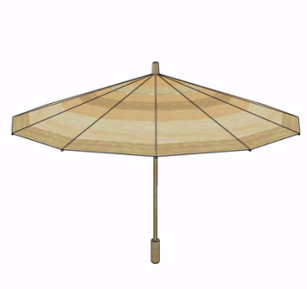 现代雨伞su模型