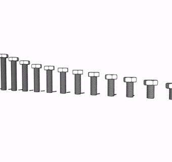 现代金属螺丝su模型