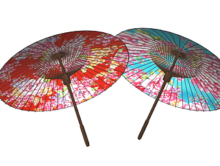 <em>日式雨伞</em>su模型