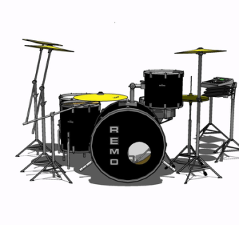 现代架子鼓su模型