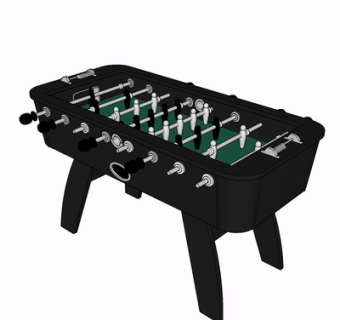 现代桌上足球su模型