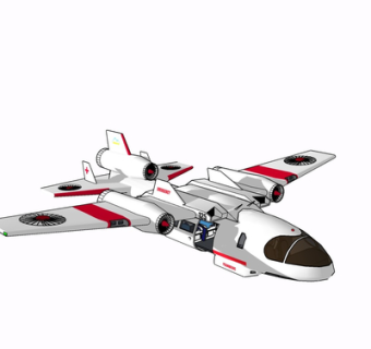 现代飞机su模型
