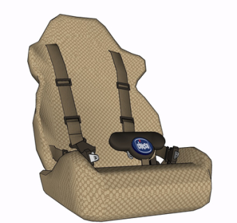 现代布艺座椅su模型