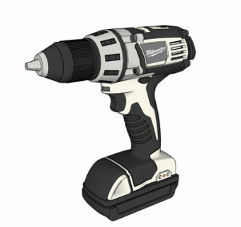 现代电钻su模型