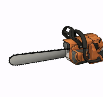 现代电锯su模型