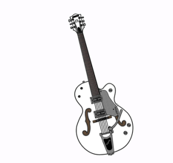 现代吉他su模型