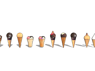 现代<em>冰淇淋</em>组合su模型