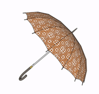 现代雨伞su模型