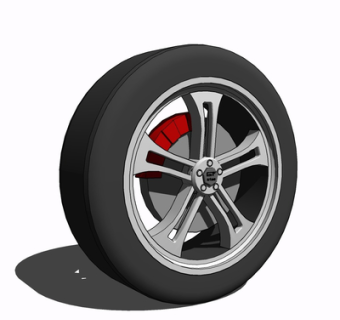 现代轮胎su模型