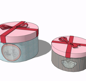 现代蛋糕su模型