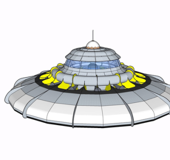 现代飞碟su模型