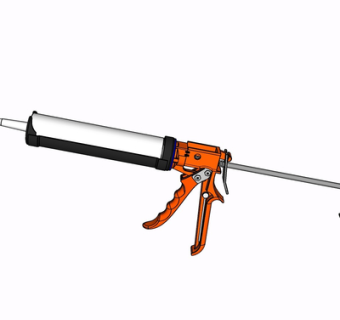 现代胶枪su模型