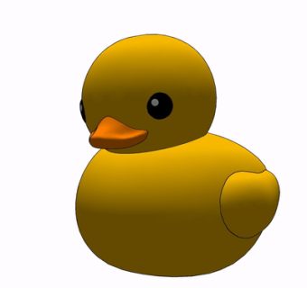 现代小黄鸭su模型