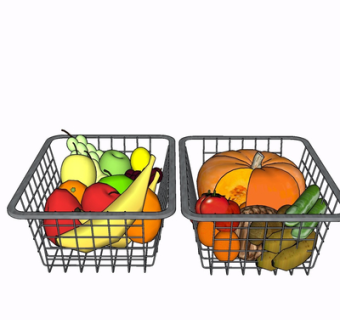 现代水果su模型