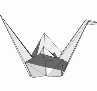 现代千纸鹤su模型