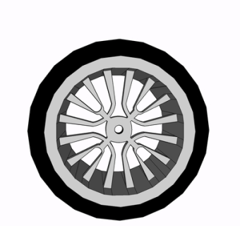 现代轮胎su模型